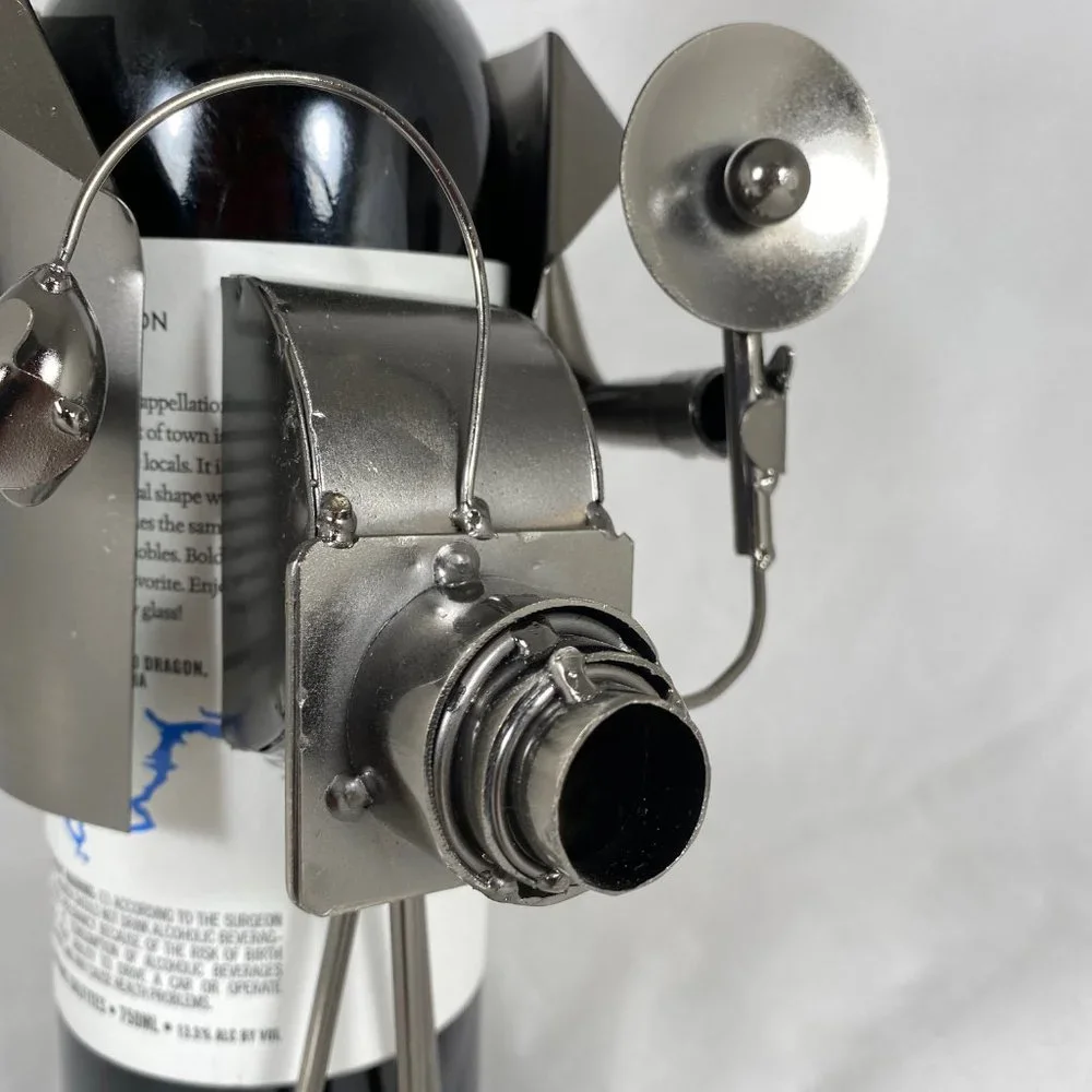 Photographer Metal Wine Bottle Holder MG2641
